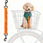 Dog Seat Belt for Bike Basket, Retractable Bicycle Dog Seatbelt, Elastic Pet Safety Leash Harness for Cat, Dog Leash Extension Attachment Shock Absorbing Lead Extension Absorber (Black) - Image 10