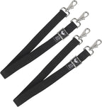 Detailed view of the weather-resistant heavy-duty snaps on the HackFond horse blanket replacement accessories package.