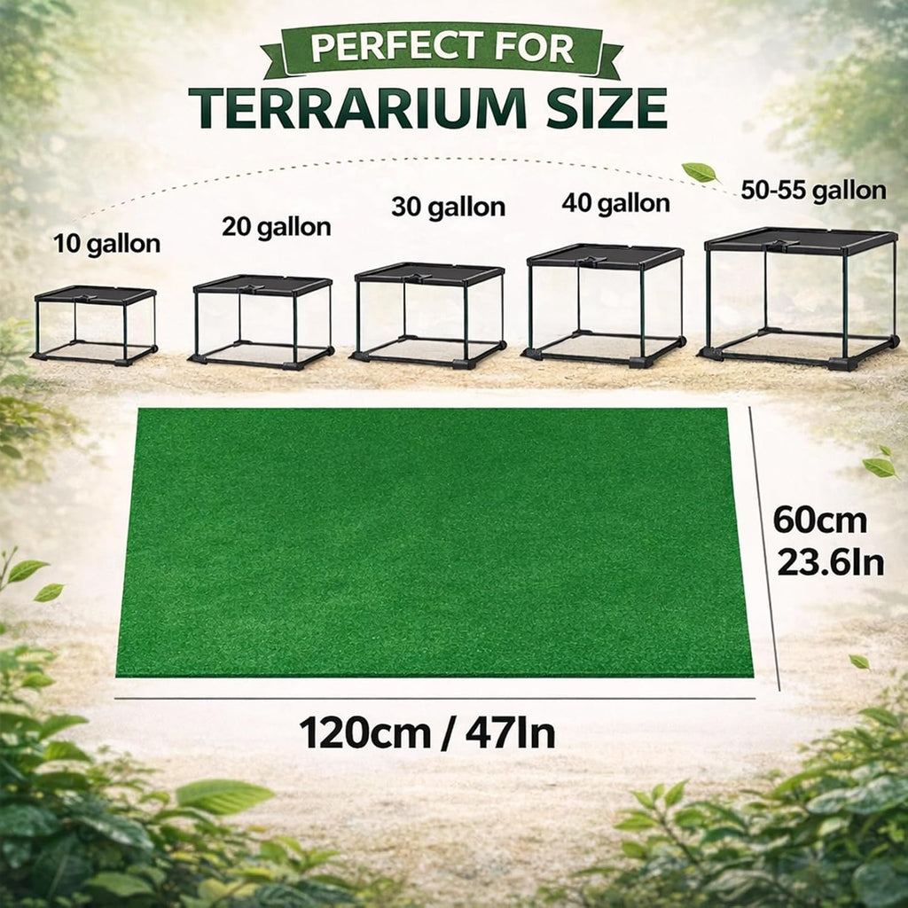 Close up view of the soft high density tech fiber material used in Mechpia reptile bedding