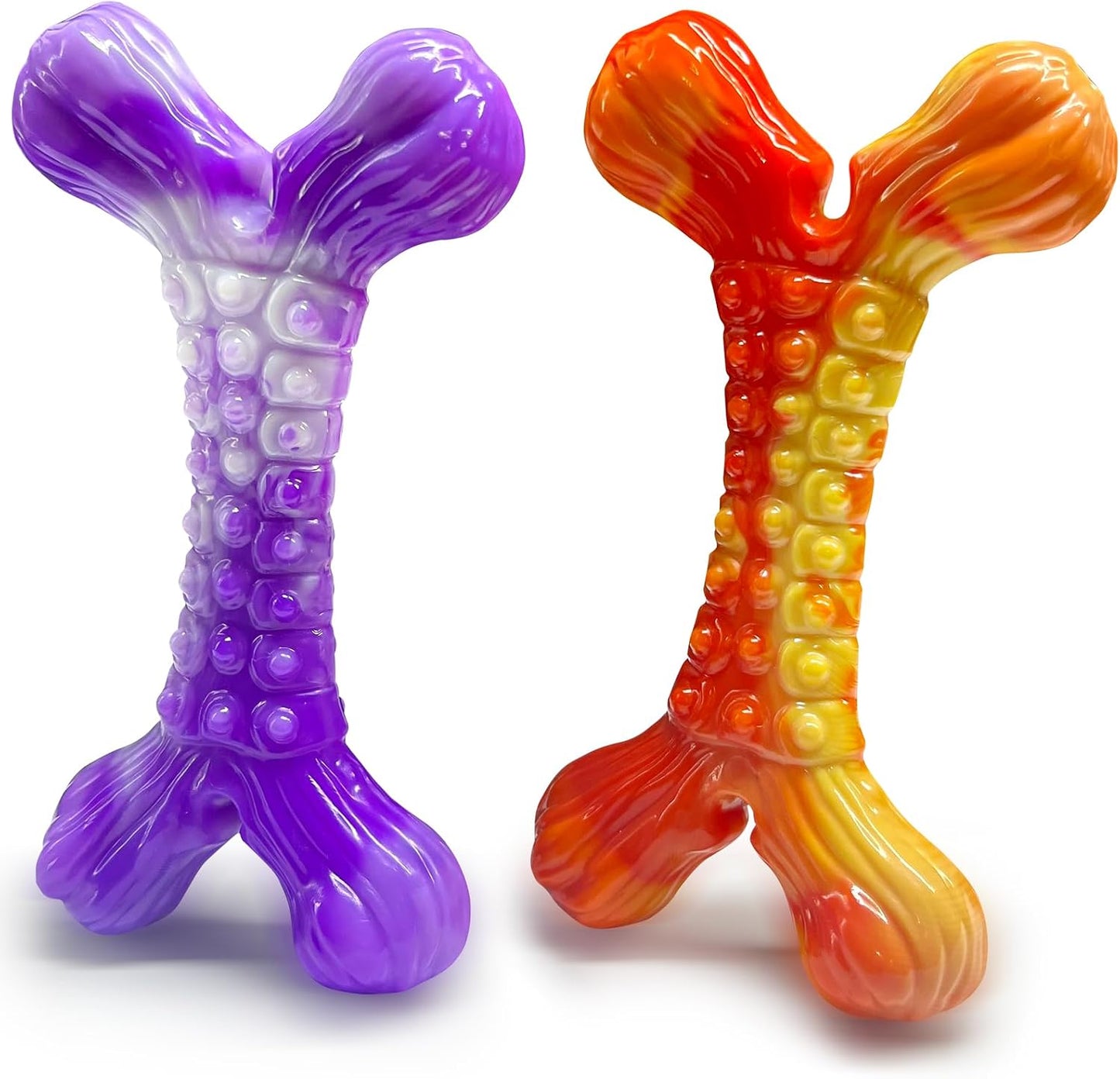 WOWBALA Dog Toys for Aggressive Chewers - Build for Aggressive Chewers for Long Lasting Fun, Non-splintering, Teeth Cleaning Indestructible Dog Chew Toys for Medium & Large Dogs, 2 Pack - Image 10