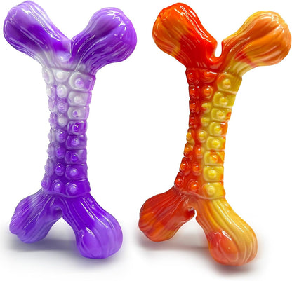 WOWBALA Dog Toys for Aggressive Chewers - Build for Aggressive Chewers for Long Lasting Fun, Non-splintering, Teeth Cleaning Indestructible Dog Chew Toys for Medium & Large Dogs, 2 Pack - Image 10