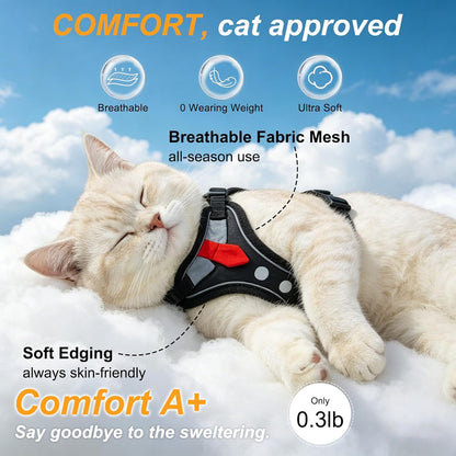 BEAUTYZOO adjustable kitten vest showing quick release buckles