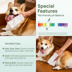 Hicc Pet soothing anal gland wipes back label instructions and specifications