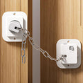 NestGuard child proof door lock with adjustable strap front view