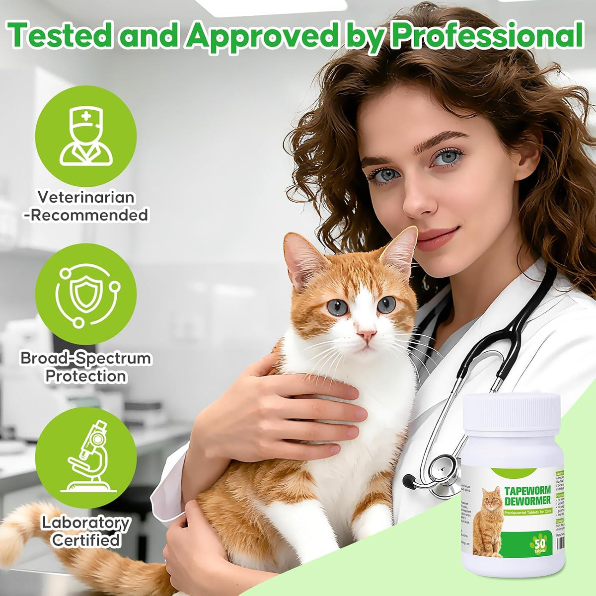 Elanco feline worming treatment warning information label text