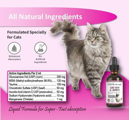 Close up of Nodens pet health liquid bottle