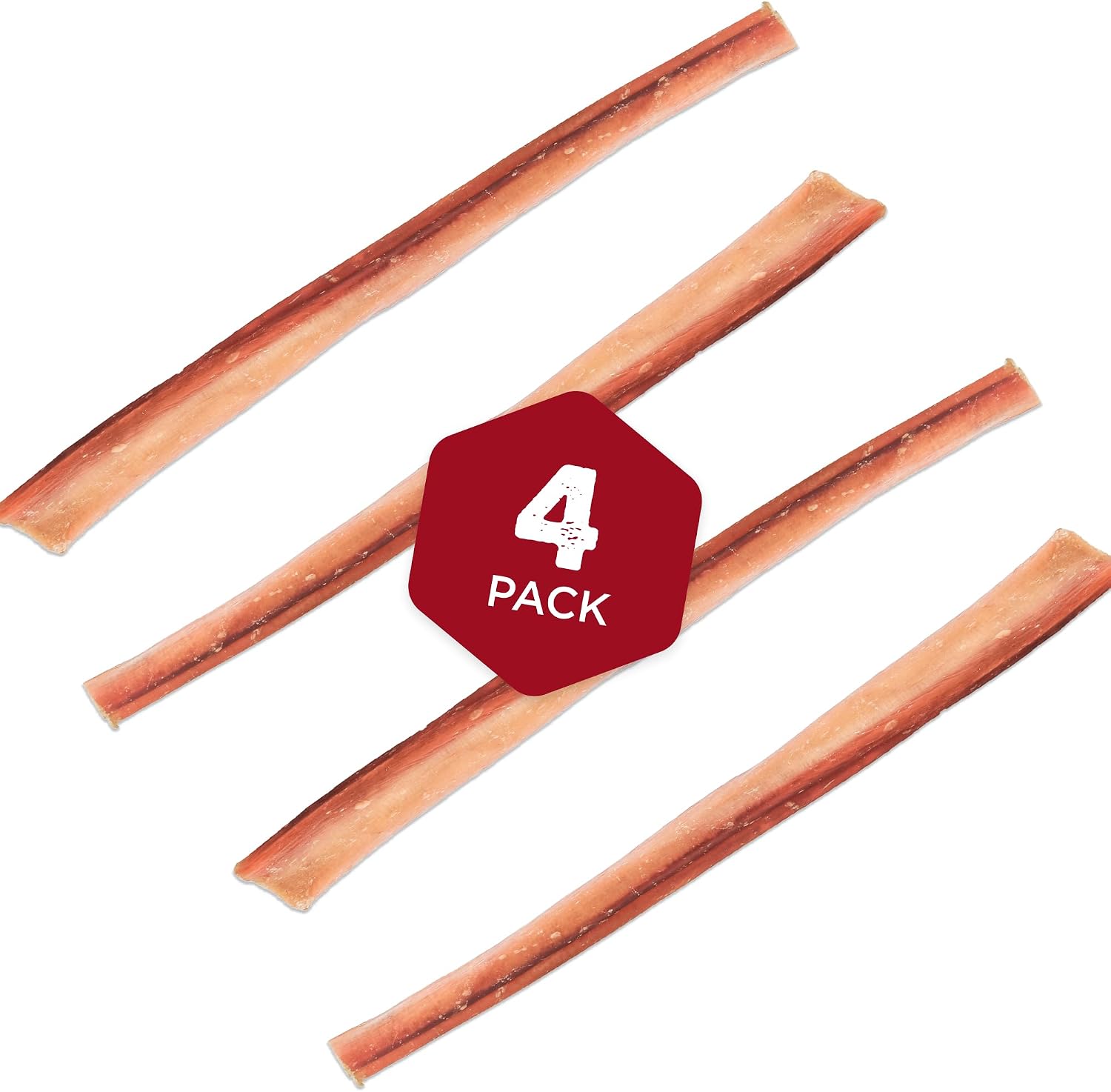 Premium grass fed beef pizzle chew sticks for large dogs