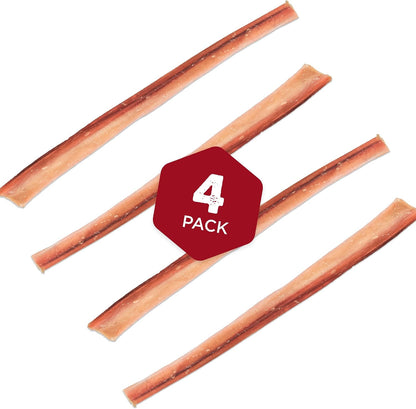Premium grass fed beef pizzle chew sticks for large dogs
