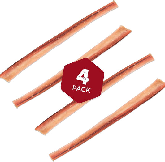 Premium grass fed beef pizzle chew sticks for large dogs