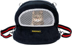 Hamster Carrier Bag, Upgraded Small Animal Bonding Soft Hedgehog Pouch Portable Outgoing Travel Bag with Adjustable Strap and Breathable Mesh for Squirrel Mice Sugar Glider Etc (Black, L) - Image 11
