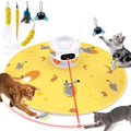 ZOMISIA interactive cat toy front view showcasing automated laser pointer.