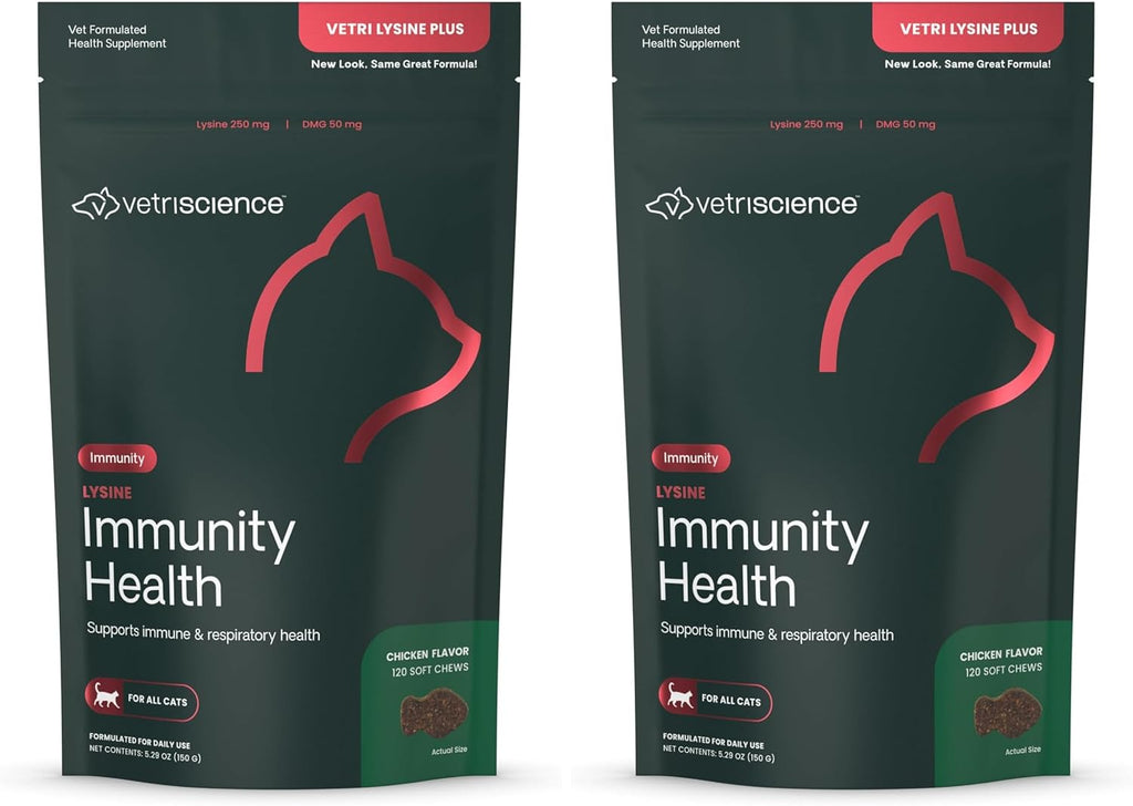VetriScience Lysine Immunity Health Chews, 250 mg Lysine Plus Immune Supplement for Cats and Kittens with Allergies, Sneezing, Runny Nose and Watery Eyes, Chicken, 120 Count - Image 10