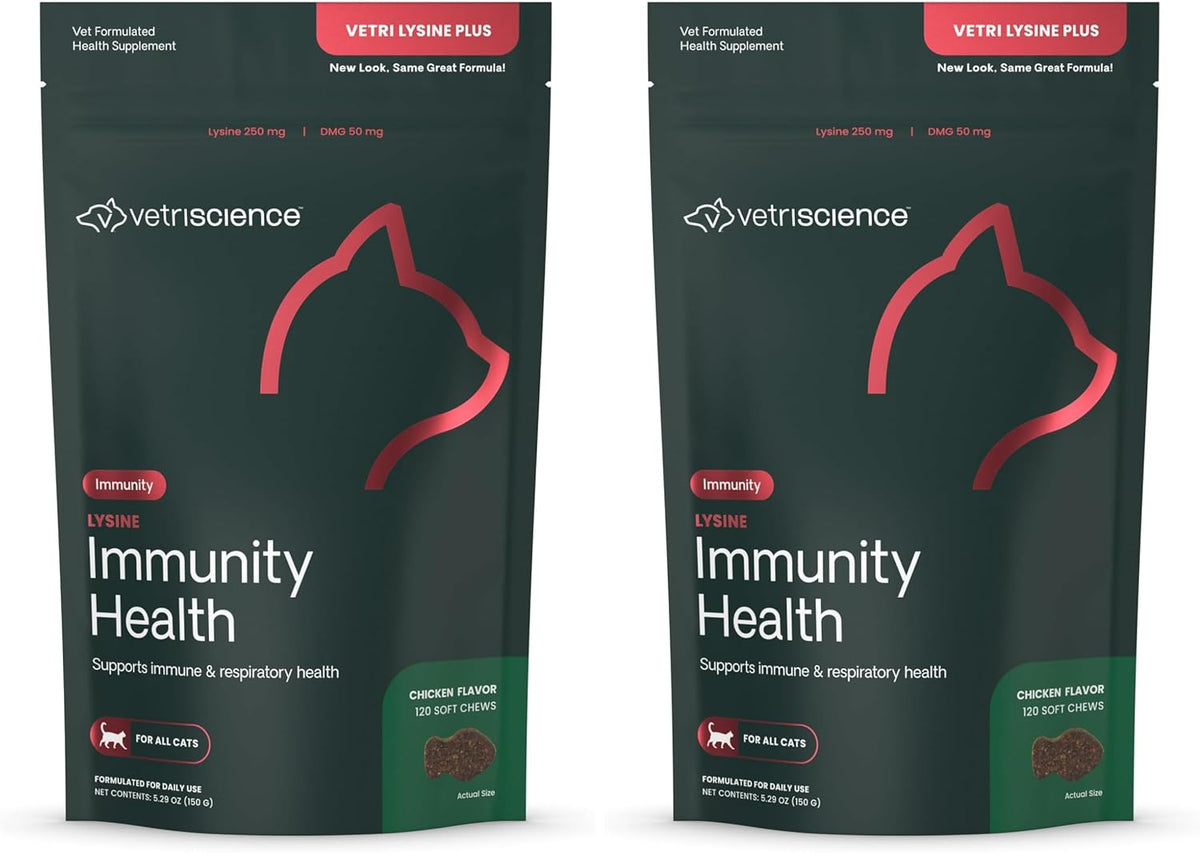 VetriScience Lysine Immunity Health Chews, 250 mg Lysine Plus Immune Supplement for Cats and Kittens with Allergies, Sneezing, Runny Nose and Watery Eyes, Chicken, 120 Count - Image 10