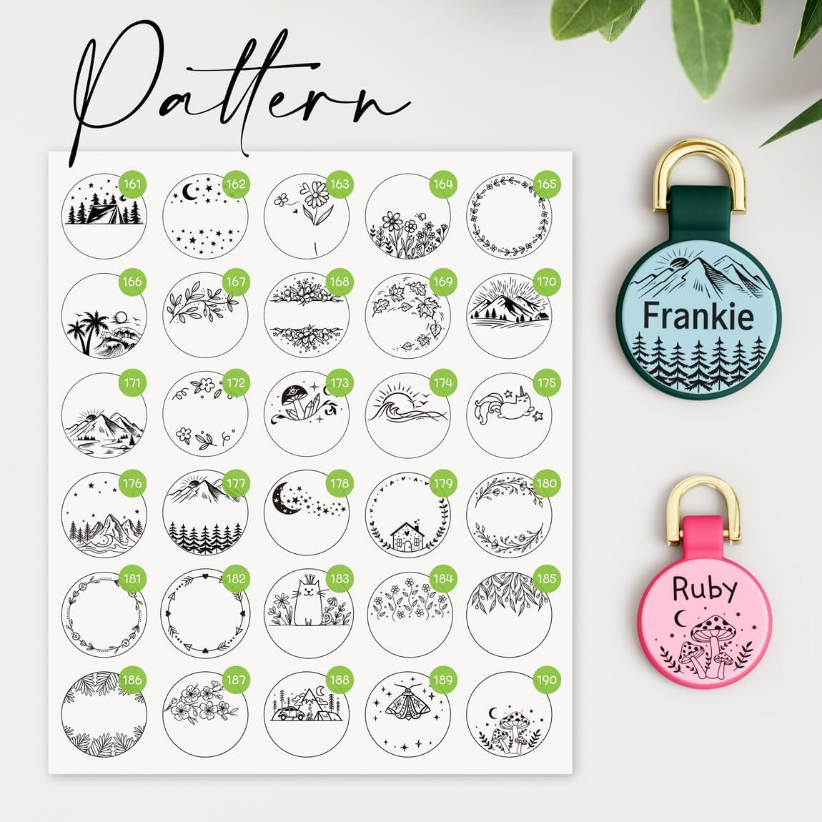 Brayhoo lightweight silicone pet tag in small size designed for cats