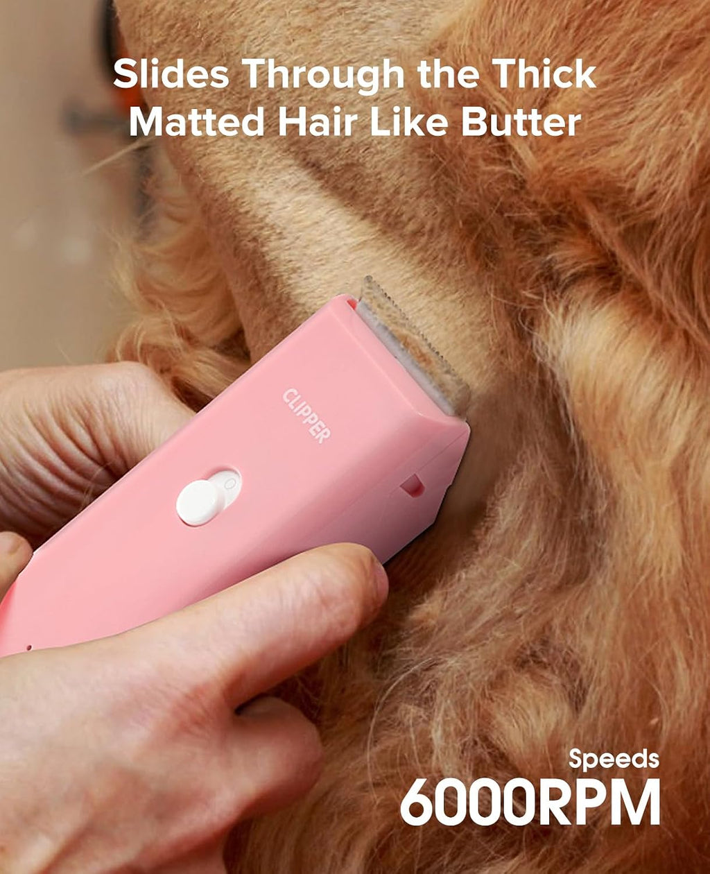 Tawiijou low noise pet clipper waterproof body under running water