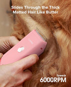 Tawiijou low noise pet clipper waterproof body under running water
