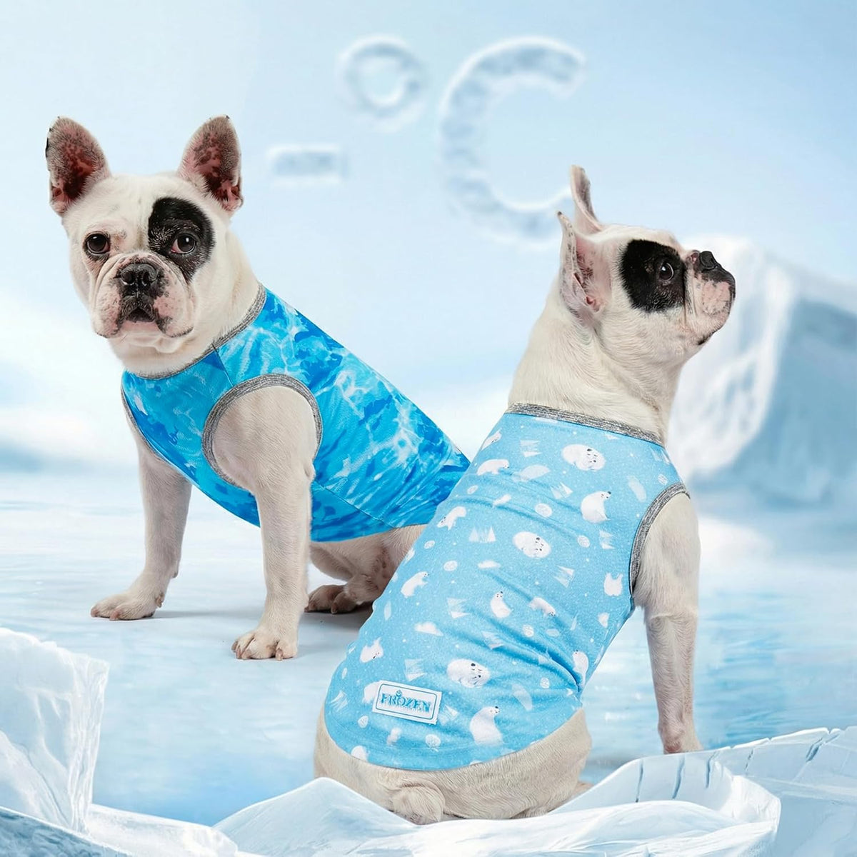 Kyeese blue polar bear ice print cooling vest