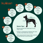 Close up of Kuoser waterproof dog jacket fabric texture