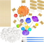 Mototo Solar System Model Foam Ball Kit front view of complete DIY planet handcraft science set