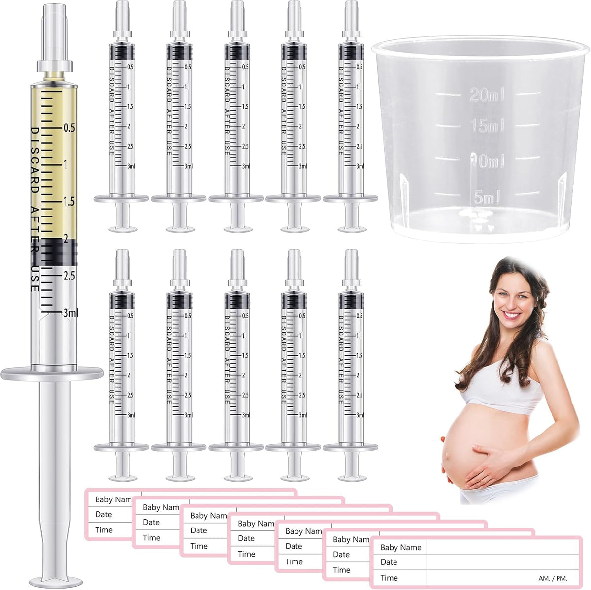 Trelaco Colostrum Collector Kit front view with syringes and packaging