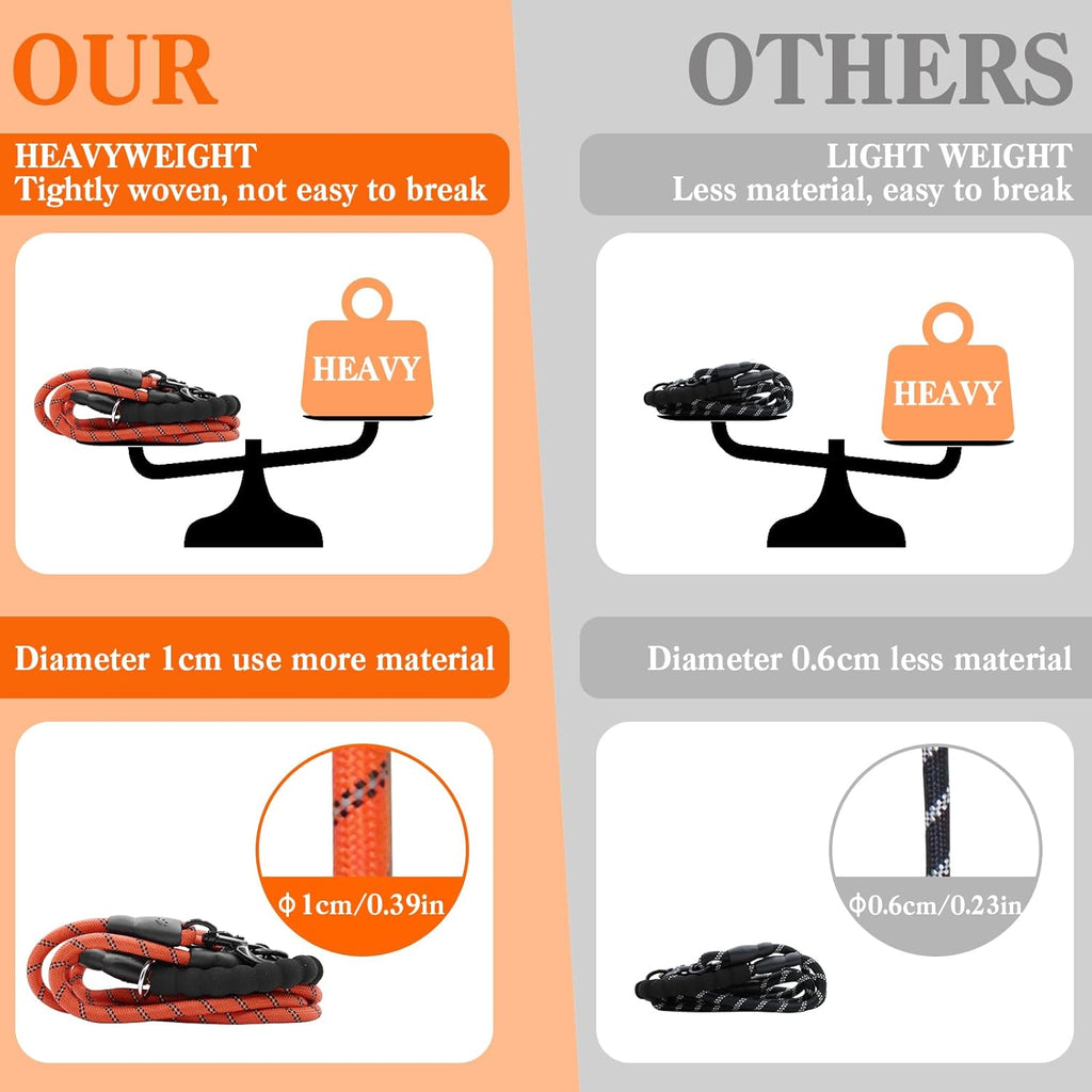 Luck Dawn multi way dog walking lead high density braided rope