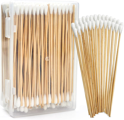 200PCS Large Cotton Swabs in Storage Box, 6 Inch Dog Ear Swabs with Bamboo Handle for Dogs - Soft Cotton, Gentle and Lint-Free, Specially Designed for Dogs (Large) - Image 9