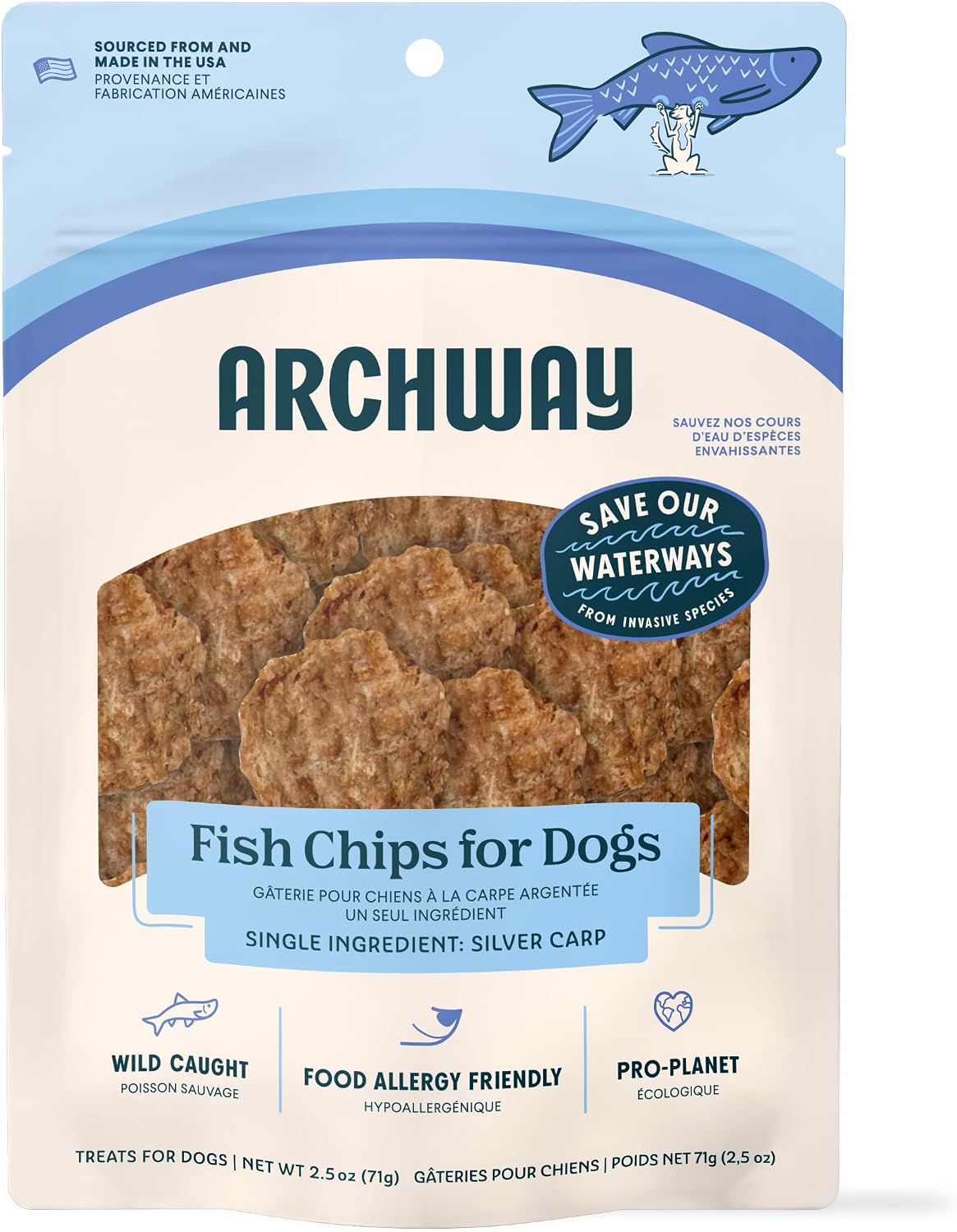 ARCHWAY Dehydrated Silver Carp Fish Maw Single Ingredient Dog Treat - Omega-Rich Wild Caught - High Protein, Simple Ingredients Healthy Dog Treats - Hypoallergenic, Gluten-Free - USA Made (2.5 oz) - Image 9