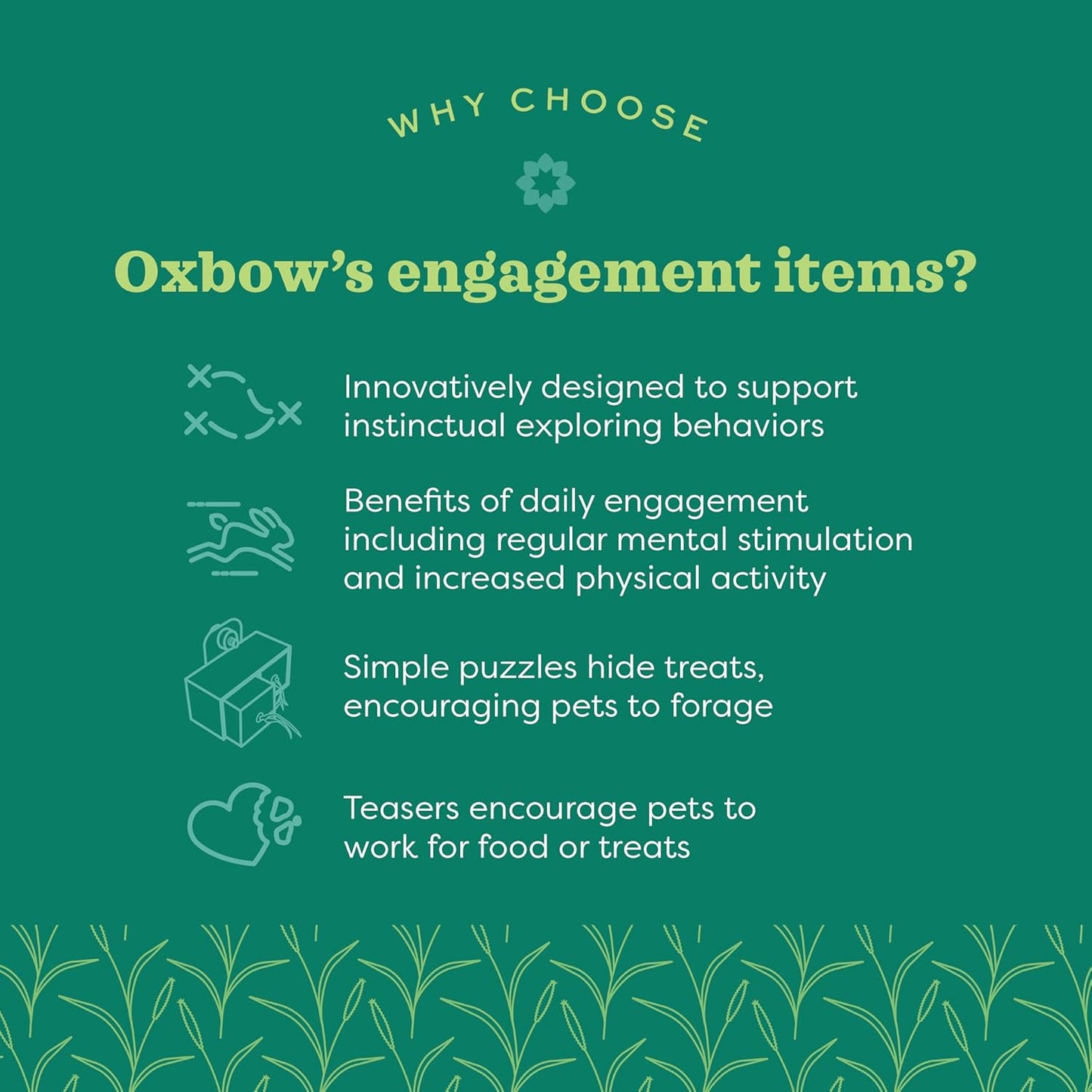 Oxbow small animal play wall packaging showcasing safe materials logo