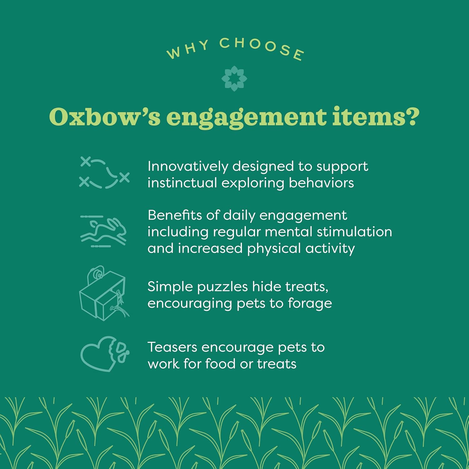 Oxbow small animal play wall packaging showcasing safe materials logo