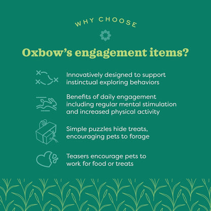 Oxbow small animal play wall packaging showcasing safe materials logo