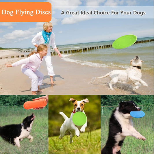 Three colored Xigou dog fetch toys in blue green and orange