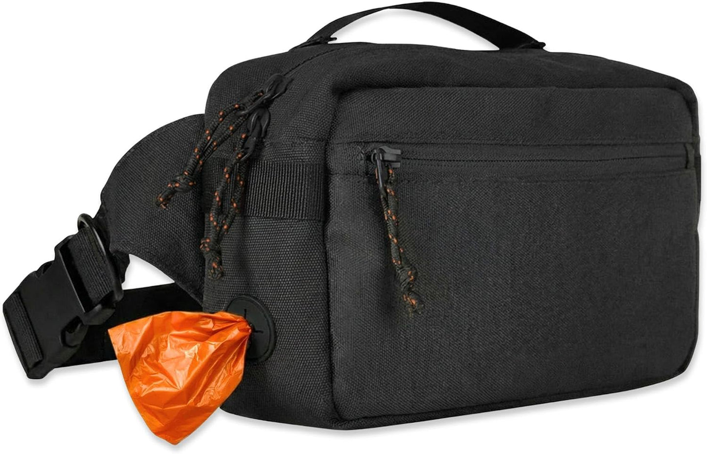 Dog Walking Bag, Treat Pouch & Poop Bag Holder, Crossbody Bag, Olive Green | Crossbody dog walking bag, hands-free. PEVA-lined treat pouch, poop bag holder, leash hook. Water-resistant, 4-50 in. strap - Image 10