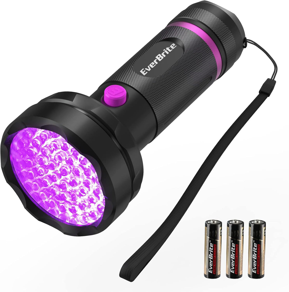 EverBrite UV Flashlight, 100 LED Blacklight Flashlights, 395nm Black Light Flashlight for Pet Urine Detection, Scorpions, Dry Stains, Bed Bug (Batteries Included) - Image 9