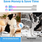 Dog Grooming Vacuum,Pet Grooming Vacuum with 2L Dust Cup & 13000Pa Suction, 6-in-1 Low Noise Pet Grooming Kit with Clipper & Steam Brush for Shedding, Professional Dog Vacuum for Dogs & Cats - Image 11