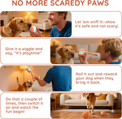 Close up of QGI smart motion sensor dog ball