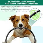 Therapeutic pet heating pad providing joint relief for an older senior dog.