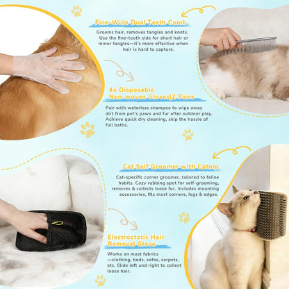 Full collection of Yonvelt 10-piece pet care items