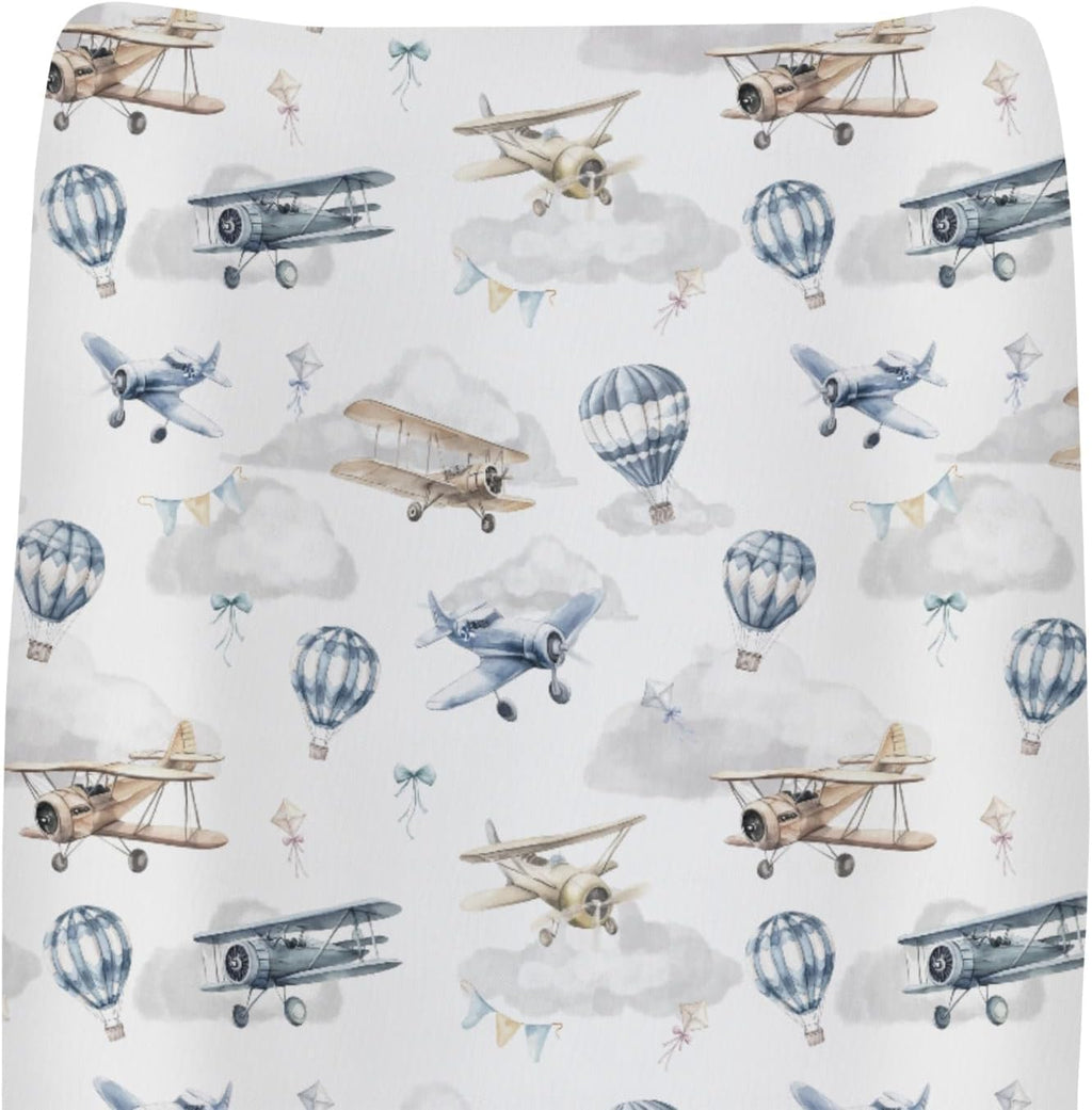 ZoUbqchY vintage planes changing pad cover front view