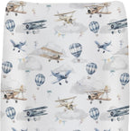 ZoUbqchY vintage planes changing pad cover front view