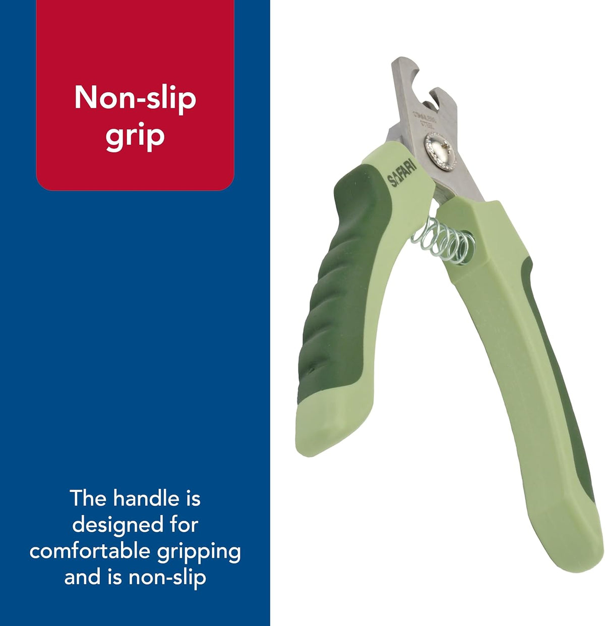 Coastal Safari standard size nail trimmer held in hand for scale