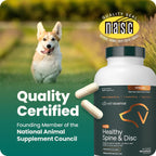 VetriScience dog health supplement ingredients panel view