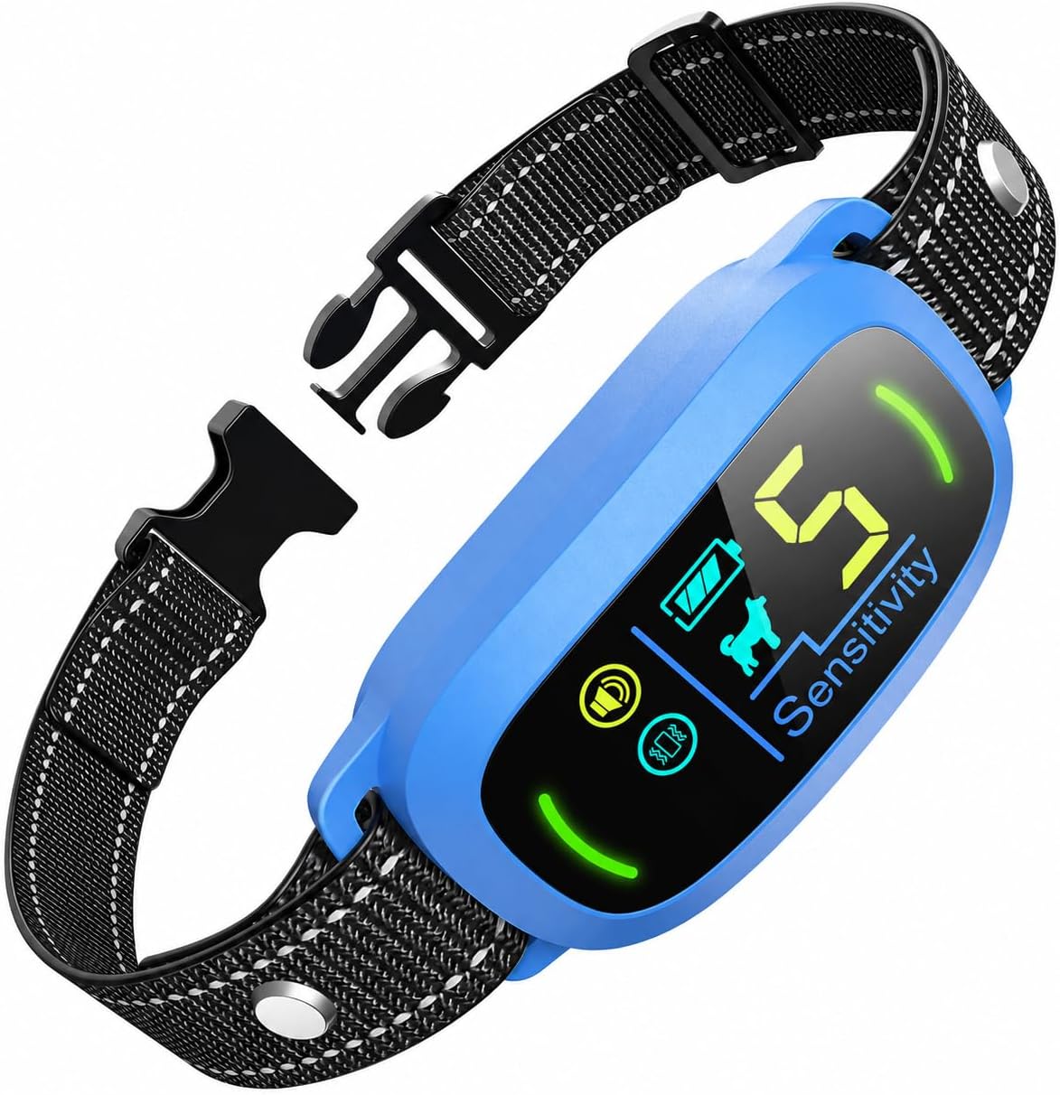 FAFAFROG Dog Bark Collar, Rechargeable Smart Collar, Anti Barking Training Collar with 5 Adjustable Sensitivity Beep Vibration, Bark Collar for Large Medium Small Dogs (Black) - Image 9