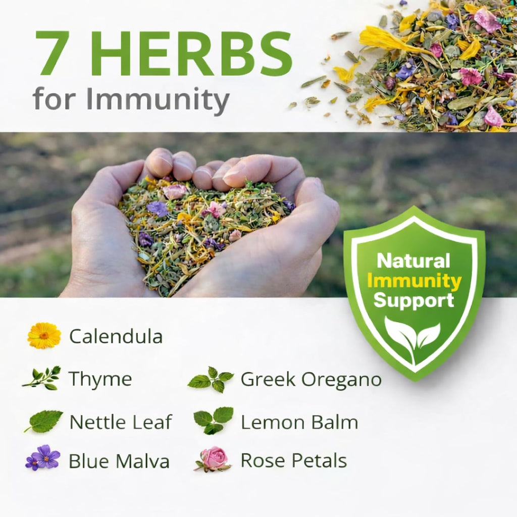 Buff Clucks Chick Formula botanical blend ingredients layout