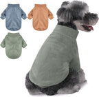 GYALAPERI Dog Sweater, 3 Pack Dog Sweaters for Small Dogs Girl Boy, Ultra Soft Warm Puppy Clothes Dog Coat for Winter (Gray+Azure+Navy, Medium) - Image 10