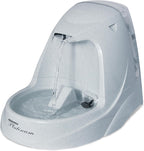 PetSafe Drinkwell Platinum Pet Fountain front view in grey