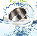 Durable metal bird water dispenser cups for budgies and cockatoos