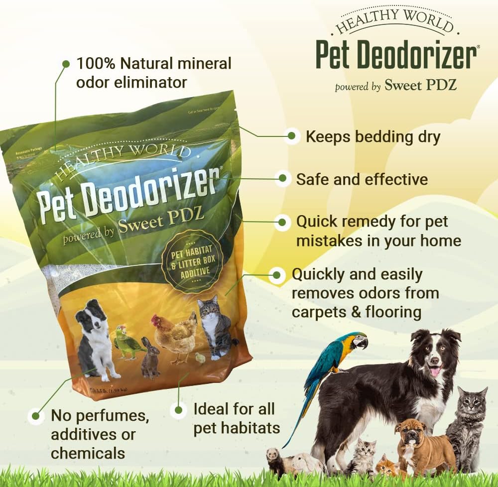 Sweet Pdz natural mineral pet litter box additive bag