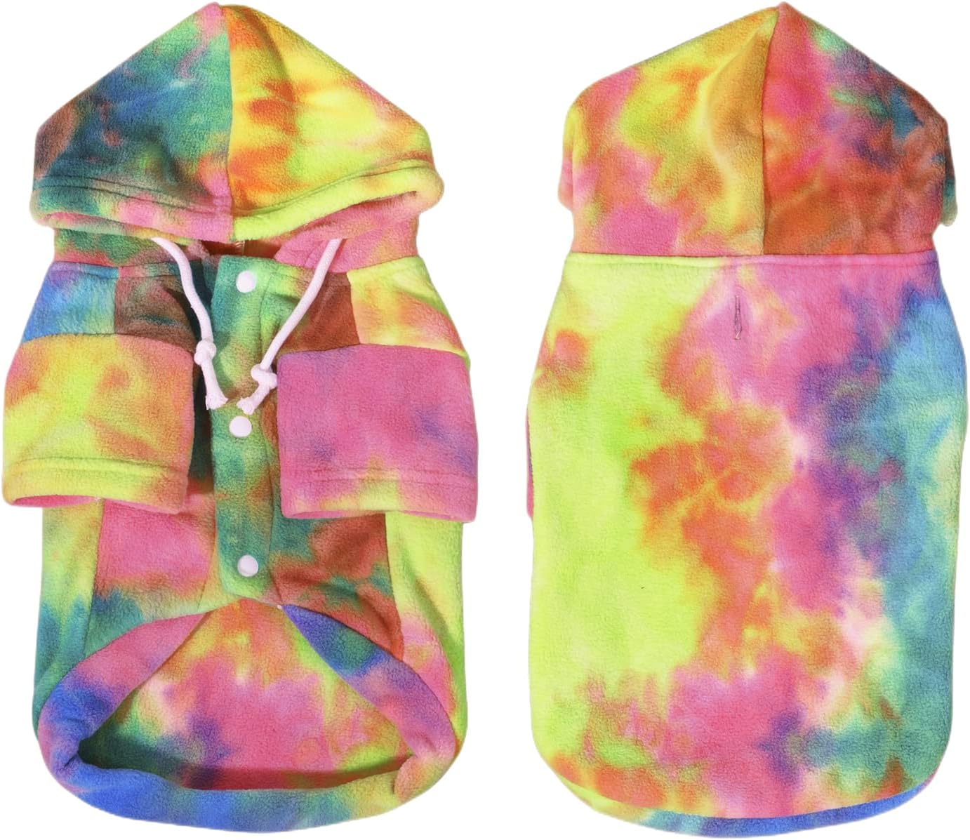 Adjustable drawstring detail on Mklhgty pet hoodie