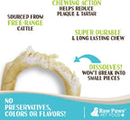 6 inch digestible rawhide donuts natural dog chew treats close up