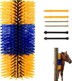 Full view of multi animal farm grooming post for dairy cattle